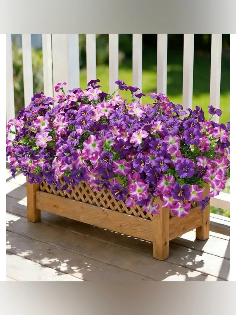 20 Bundles Faux Morning Glory Artificial Flowers for Outdoors, SEALED PACKAGE